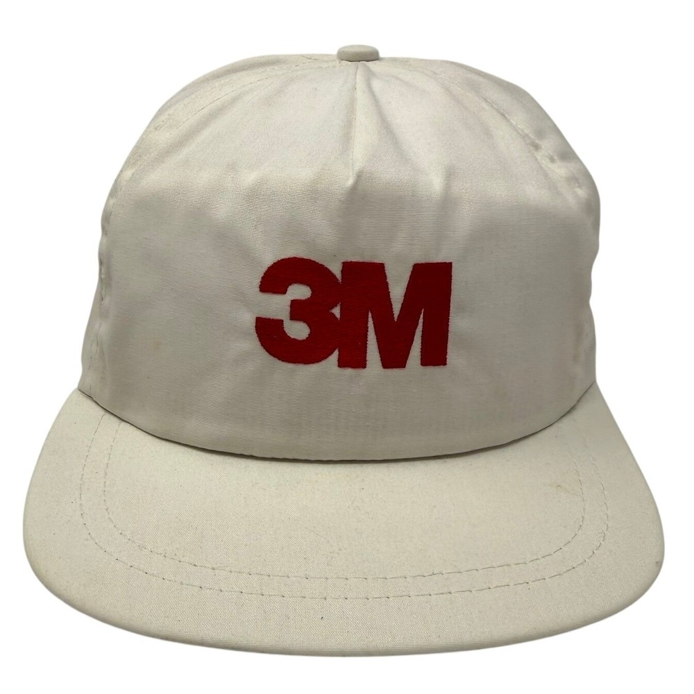 3M Hat Trucker White Vintage Snapback Made in USA Cap America
